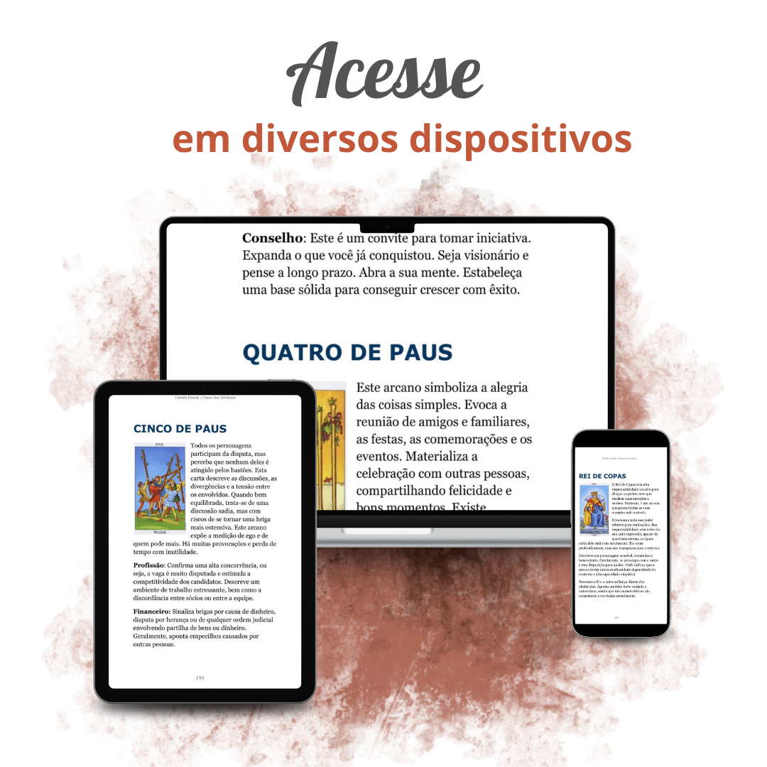 Guia Arcanos Menores (eBook Digital) Tarô Waite Smith